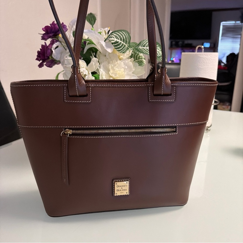 Dooney & Bourke Brown Leather Tote